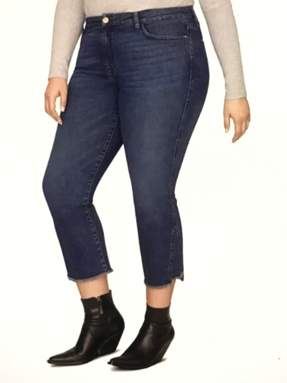 SANCTUARY Modern Straight Leg Crop Jeans Women’s Plus Size 18W